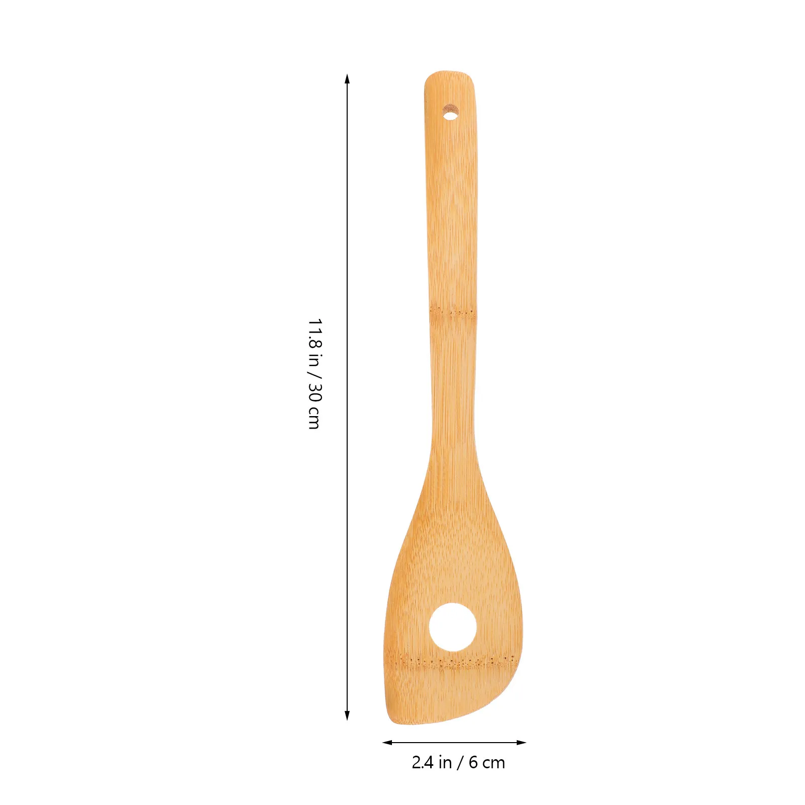 1Pcs Mixing Spoon Wooden Stirring Rod Maple Wood Small Hole Spoon Egg Stirring Rod for Home Kitchen Bar Cafe Mixing Spoons