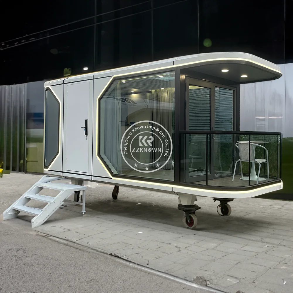 Prefabricated Mobile Capsule House Luxury Modular Building Space Capsule For Hotel Prefab Compact Cabin