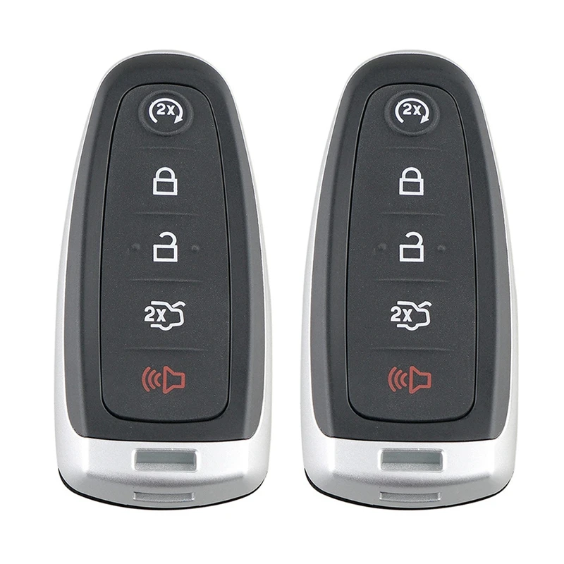 

2X Car Smart Remote Key 5 Button 433Mhz Fit For Ford Focus Edge Escape Explorer Taurus Flex 2011-2016 BT4T-15K601-JC