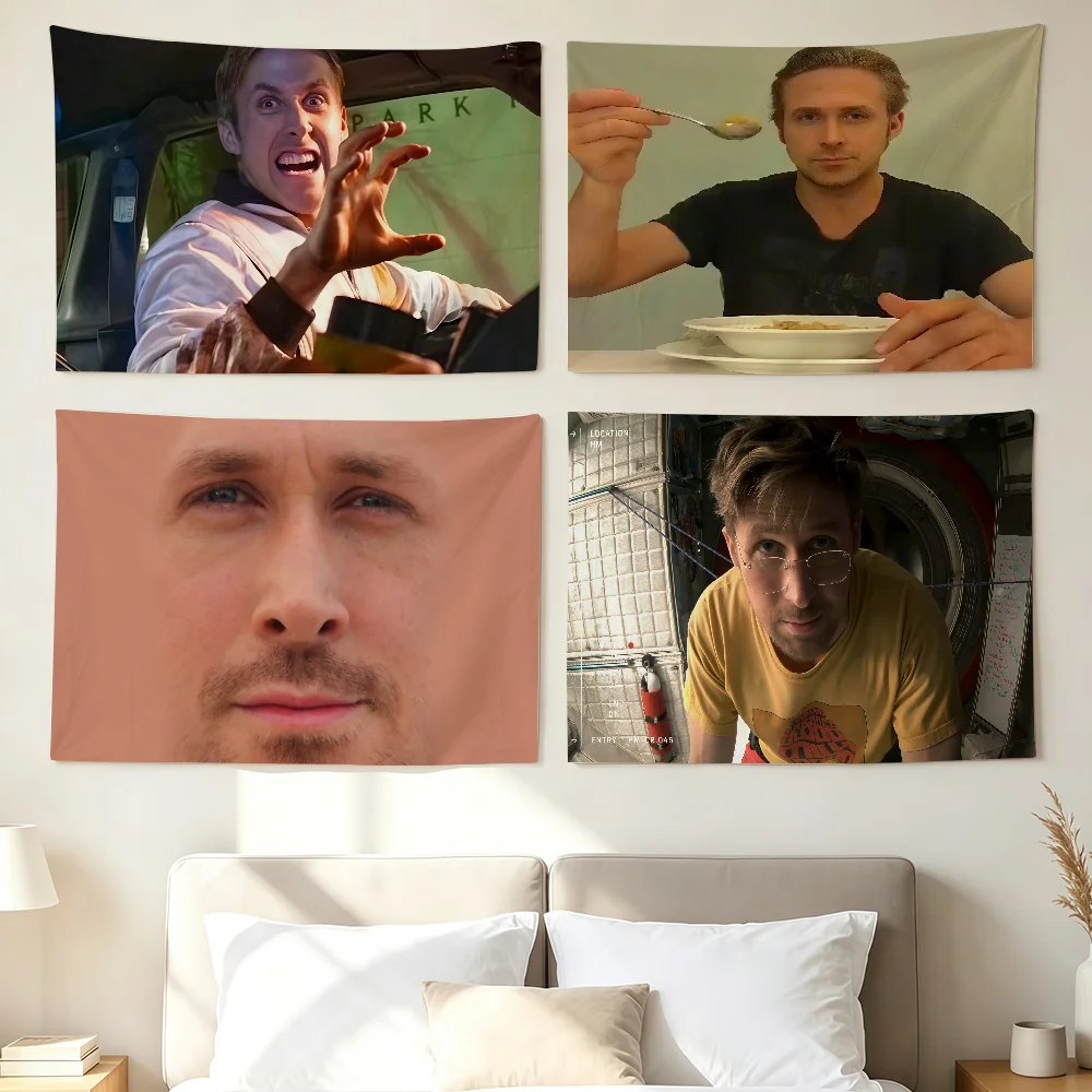 Canadian Actor Ryan Gosling Flag Wall Decorations Home Decor Suitable For Living Rooms Bedrooms Dormitories Parties And Holidays