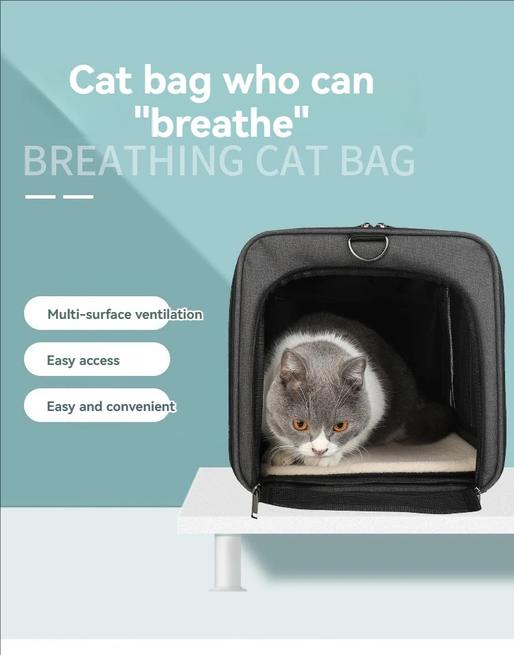 

Portable Pet bag Breathable Cat Trolley Case Detachable Dog Outdoor Handbag Cat Travel Carrier Bag large pet Pull Rod Box