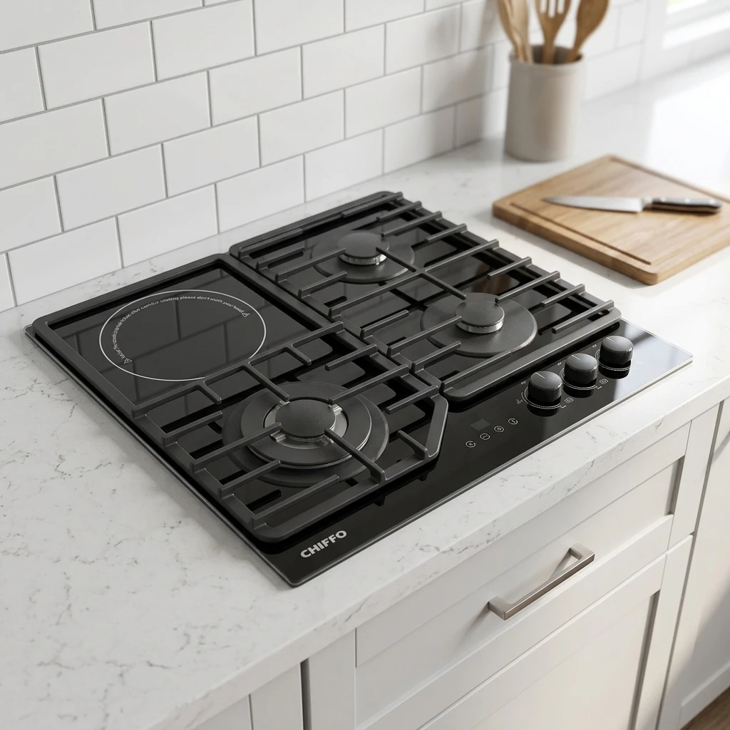 Factory-direct High-quality 4-burner Gas Stove Built-in Induction Cooktop Commercial Hotel Use Multiple Safety Features