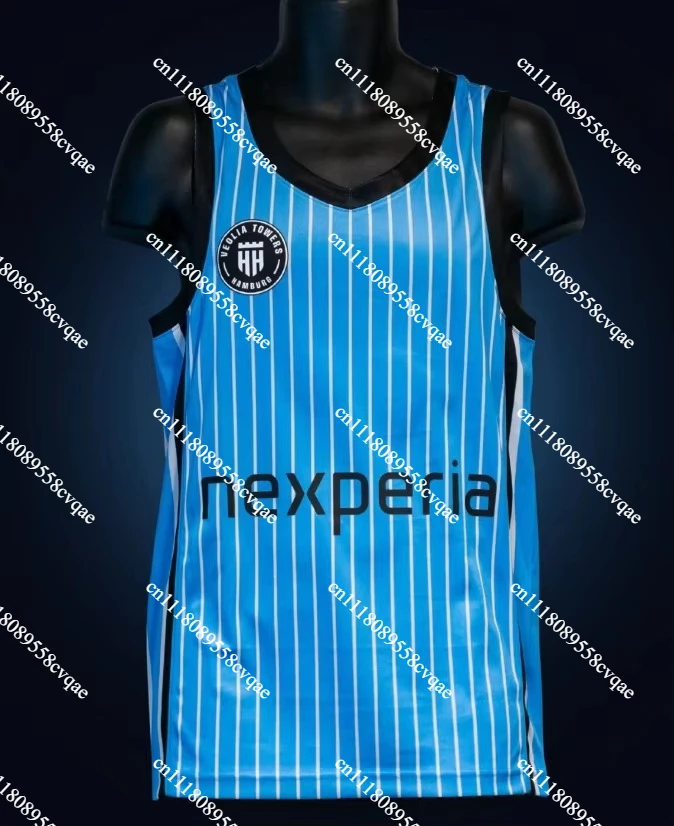 2026 Hot Selling Veolia Towers Hamburg Basketball Suit, Quick Drying Breathable Sleeveless Shirt, Family Parent-child Outfit