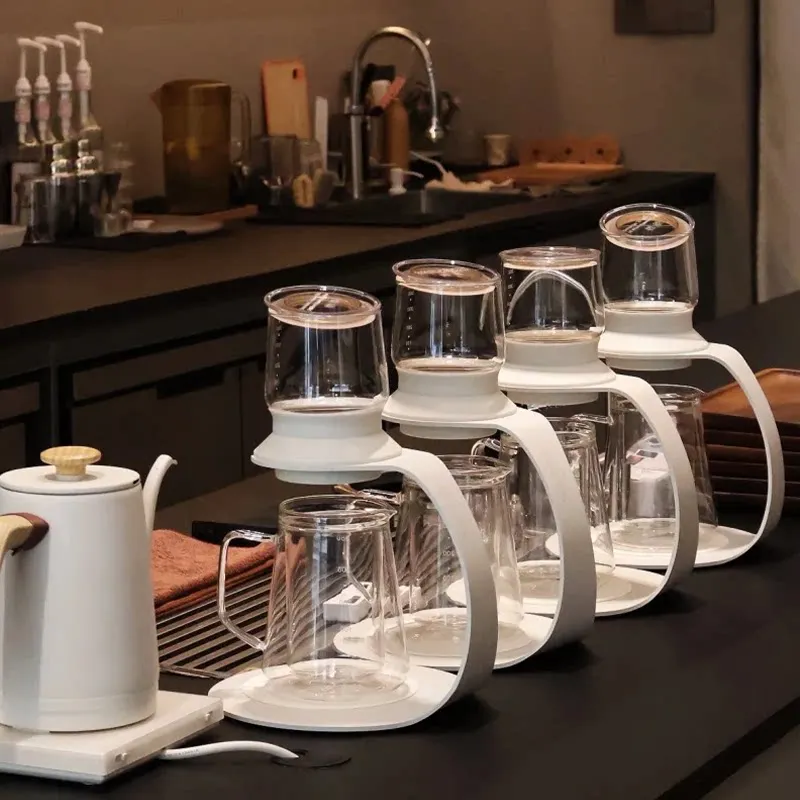 New Chinese style brewing teapot glass cold brewing flower teapot drip filter cold brewing teapot