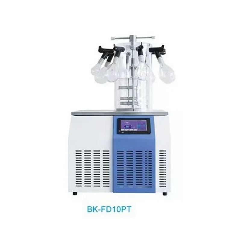 Tabletop Stoppering Chamber with 8 Port Manifold Lyophilizer Laboratory Vacuum Mini  Dryer Machine Provided Automatic 6L