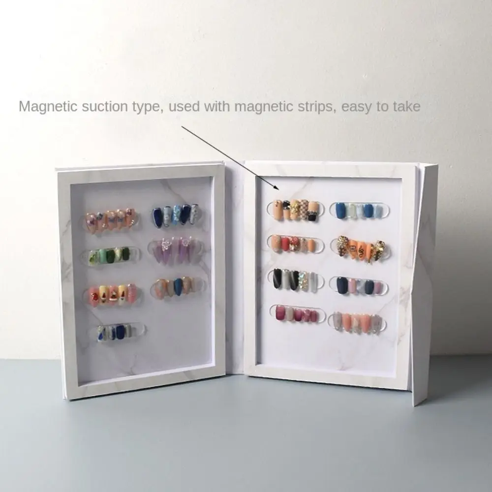 大容量磁気ネイルディスプレイブック多機能省スペース偽ネイルディスプレイボード滑らかでシンプル