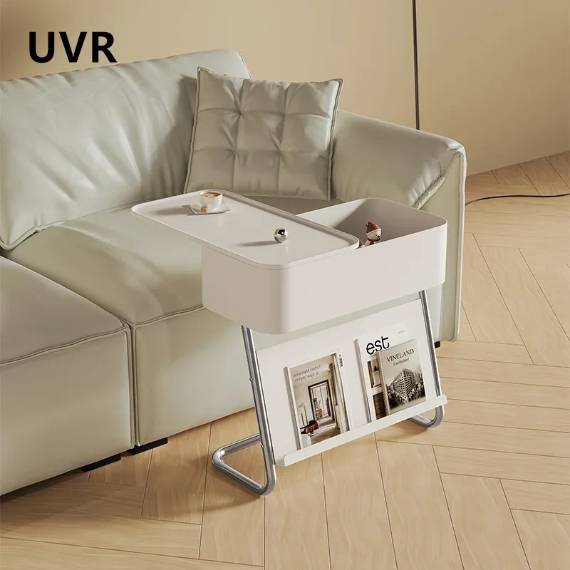 UVR Small Coffee Table Living Room Sofa Sideboard Bedroom Small Side Table Hotel Side Corner Table Removable Coffee Table