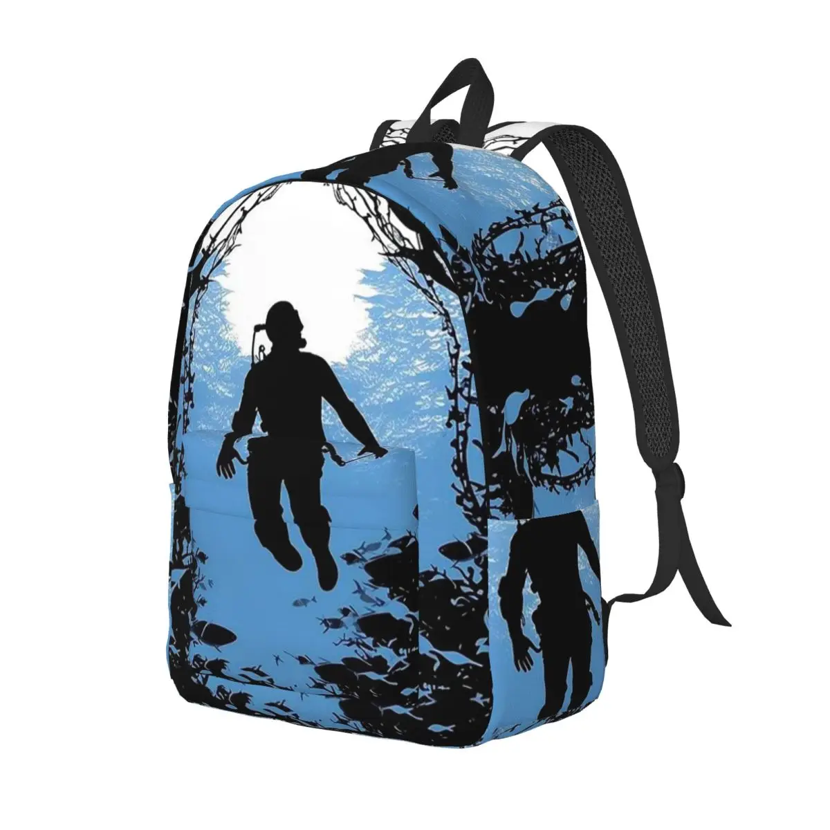 Scuba Diving Dive Diver  Backpack Daypack Large Capacity Children BookBag School Bag Shoulder Bags for Men Women