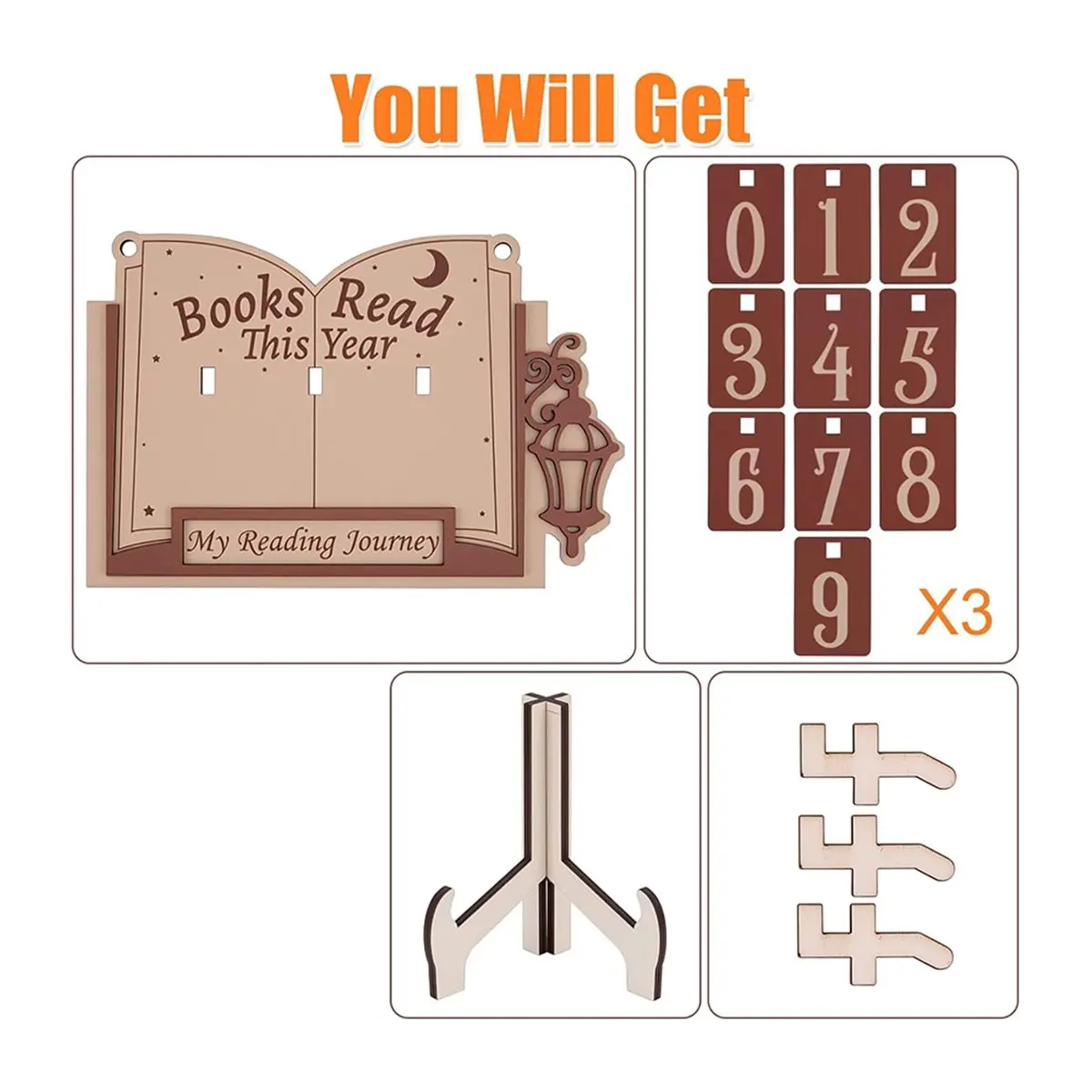2026 NEW Books Read This Year Counter - Book Counter Sign Tracker for Home Library Decor, Books Read Counter for Teachers