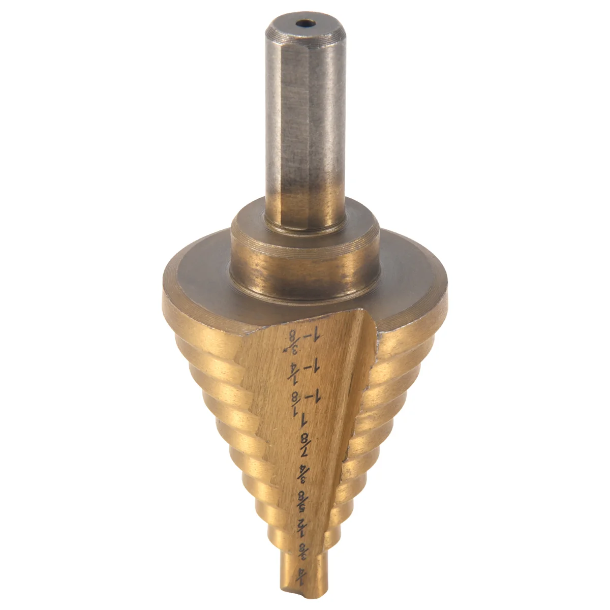 Step Drill Cone Drill Bits, High Speed Steel 10 Steps 1/4 to 1-3/8 inch