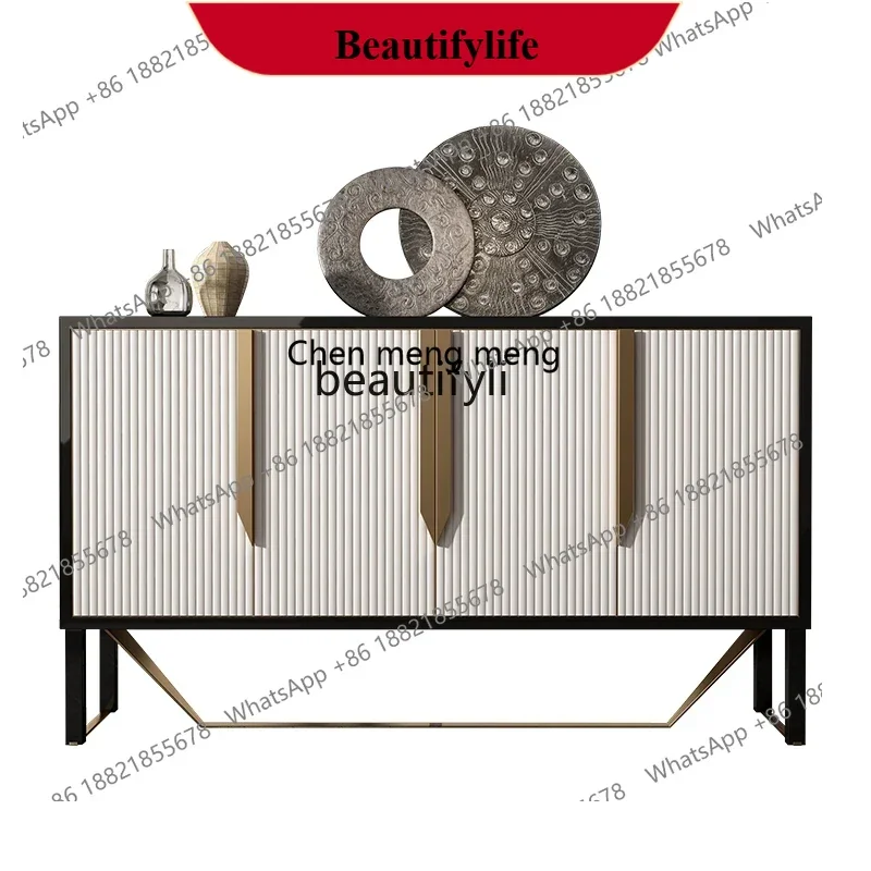 

D178 Y CXH American Lobby Curio Cabinet Modern Sideboard Cabinet Light Luxury Home Hallway Italian Locker
