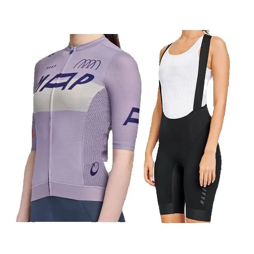 Flag Cycling Club Team Pro Race Wear New Style Bicycle Suit Summer Short Sleeve Jersey And Bib Shorts Women MTB Bike Clothing