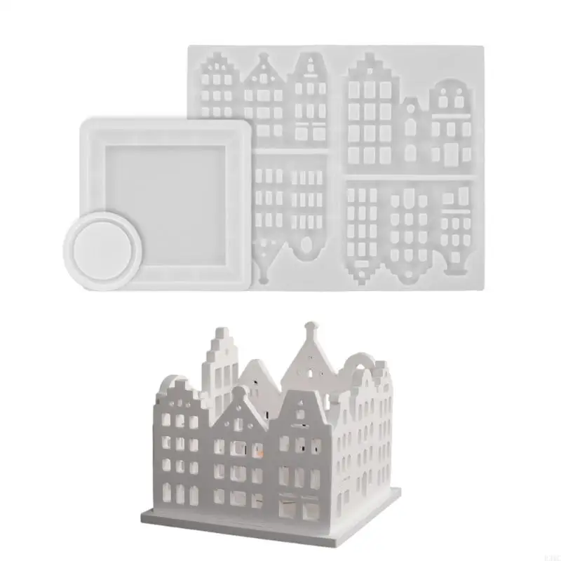 

R3MC Artistic Silicone Mold Perfect for Crafting Resin Houses and Decorative