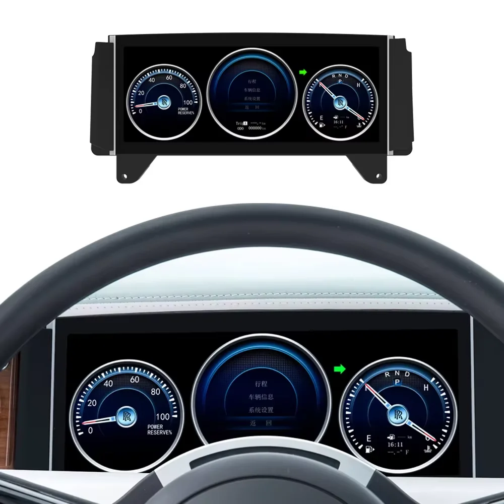 LCD Car Cockpit For Rolls-Royce Phantom Family 2004 - 2013 Digital Cluster Speedometer Dashboard Instrument Panel Display