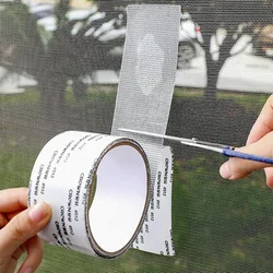 5*200cm Mosquito Net On The Window Screen Repair Subsidy Tape Curtains Wire Mesh Curtain Silk Printing Fly Door Shades Home