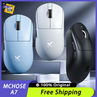 MCHOSE A7 2.4G Wireless Bluetooth Mouse Tri-mode Gaming Mouse 8k PAW3395 Mice Low Delay Laptop Office Lightweight PC Accessories