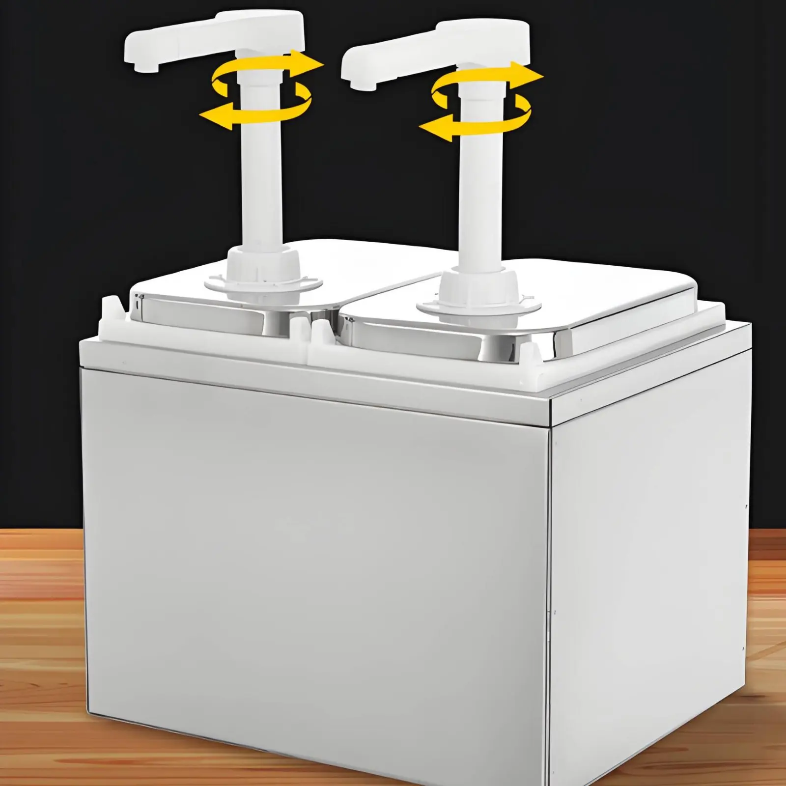 Commercial Sauce Pump Dispenser Multi-Slot Design Stainless Steel Syrup Pump Food Service Equipment for Buffet, Beverage Station view 4