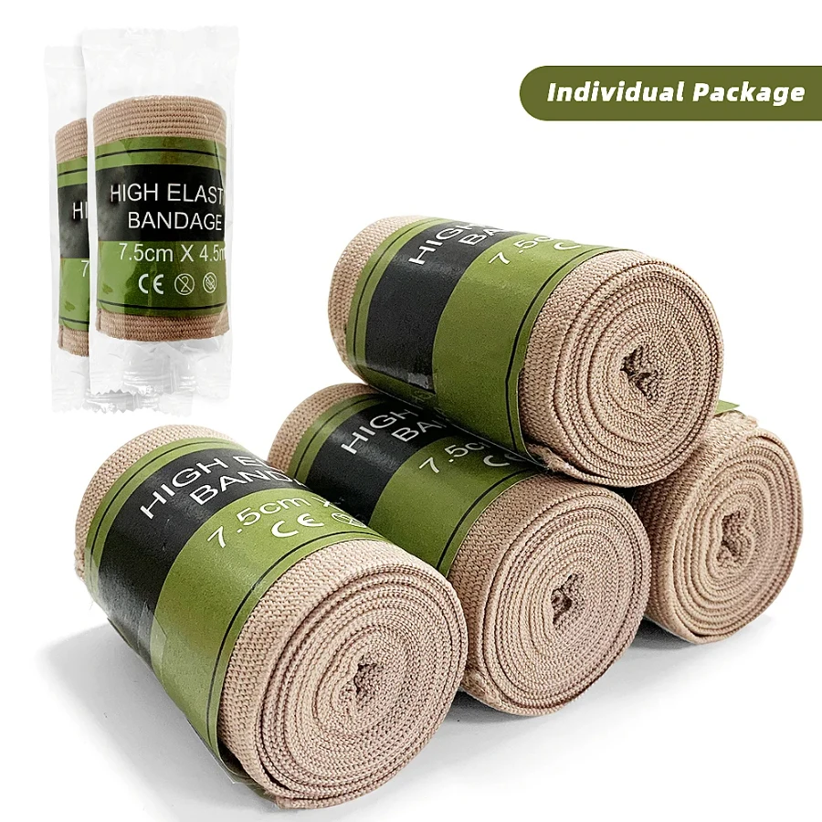 

Ouzey Portable First Aid For Wound High Elastic Bandage Comfortable Polyester Rubber Bandage Emergency for First Aid Kits