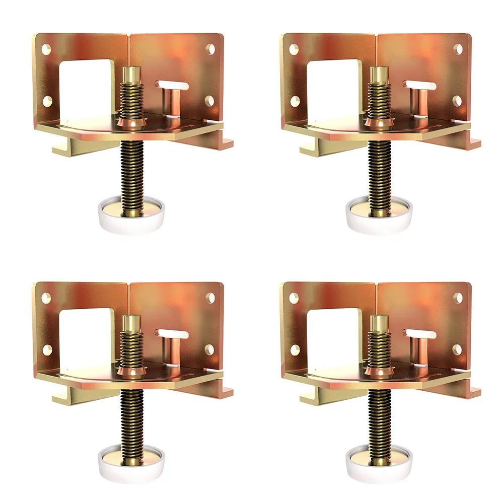 4pcs Adjustable Wardrobe Feet Anti-Slip Support Legs Stable Furniture Leveling Leg Heavy Leveler Duty Leg