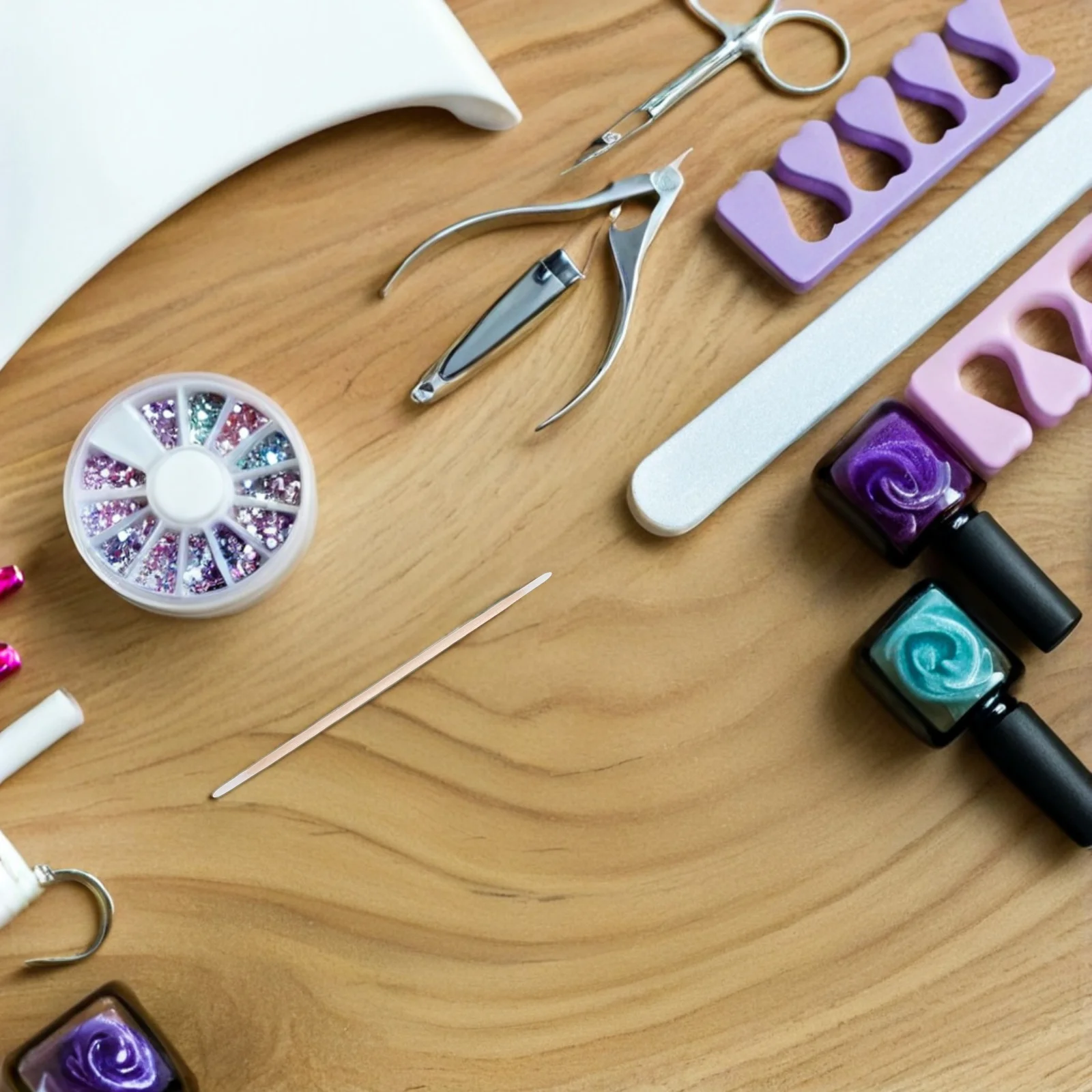 1200 قطعة من مسحات القطن الدقيقة ذات الأطراف المزدوجة ومقبض خشبي لمكياج فن الأظافر وتنظيف مفصل #6