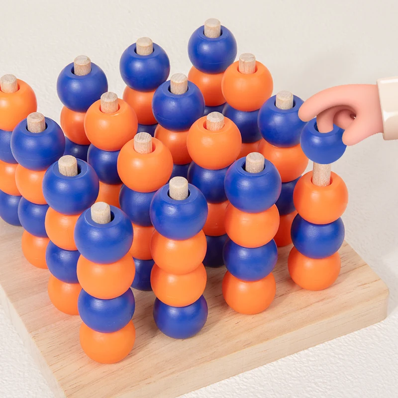 Kolorowa zabawka do układania koralików Sortowanie koralików według koloru rozwija umiejętności planowania Dzieci świetnie się bawią sortując i rozpoznawając kolory