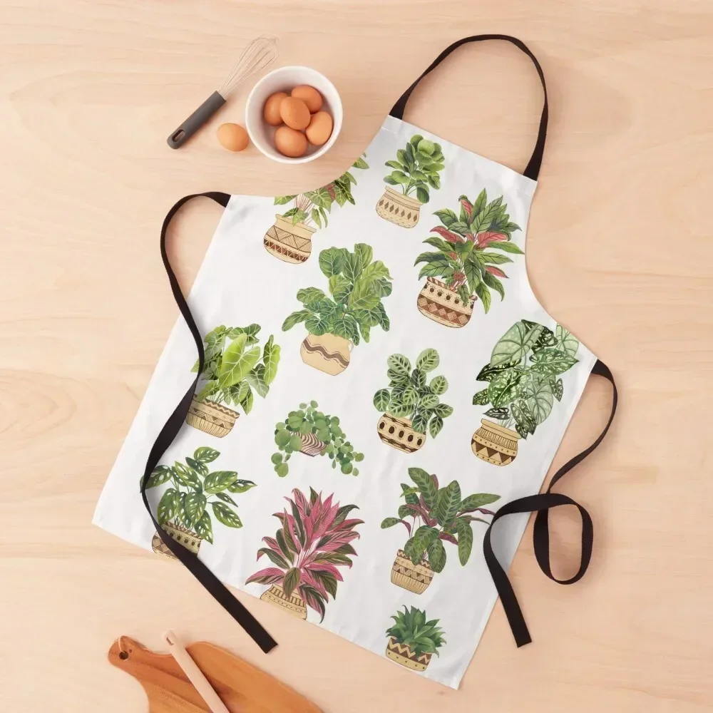 

Potted Plants 2 Collection Apron kitchen girl Chef Accessories Kitchen Things For Home waterproof for women Apron