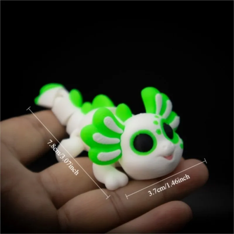 3D Printed Animal Statue-Multi-jointed Salamander Figures Model Toys-Kids Gift For Home Decoration Accessories Desktop Ornaments