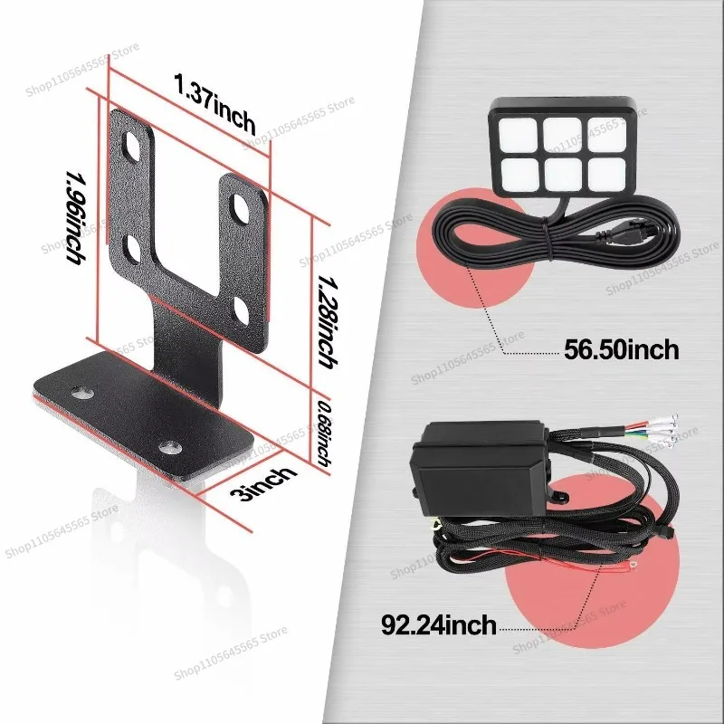 For 12V6 Waterproof Switch Panel, Used for Automobiles