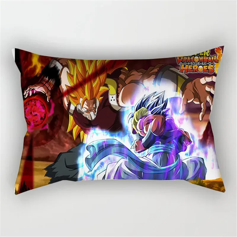 50*30CM Cartoon Dragon Ball Z Son Goku Printed Cushion Cover Anime Saiyan Vegeta Pillowcase Sofa Car Decoration Pillow Cases