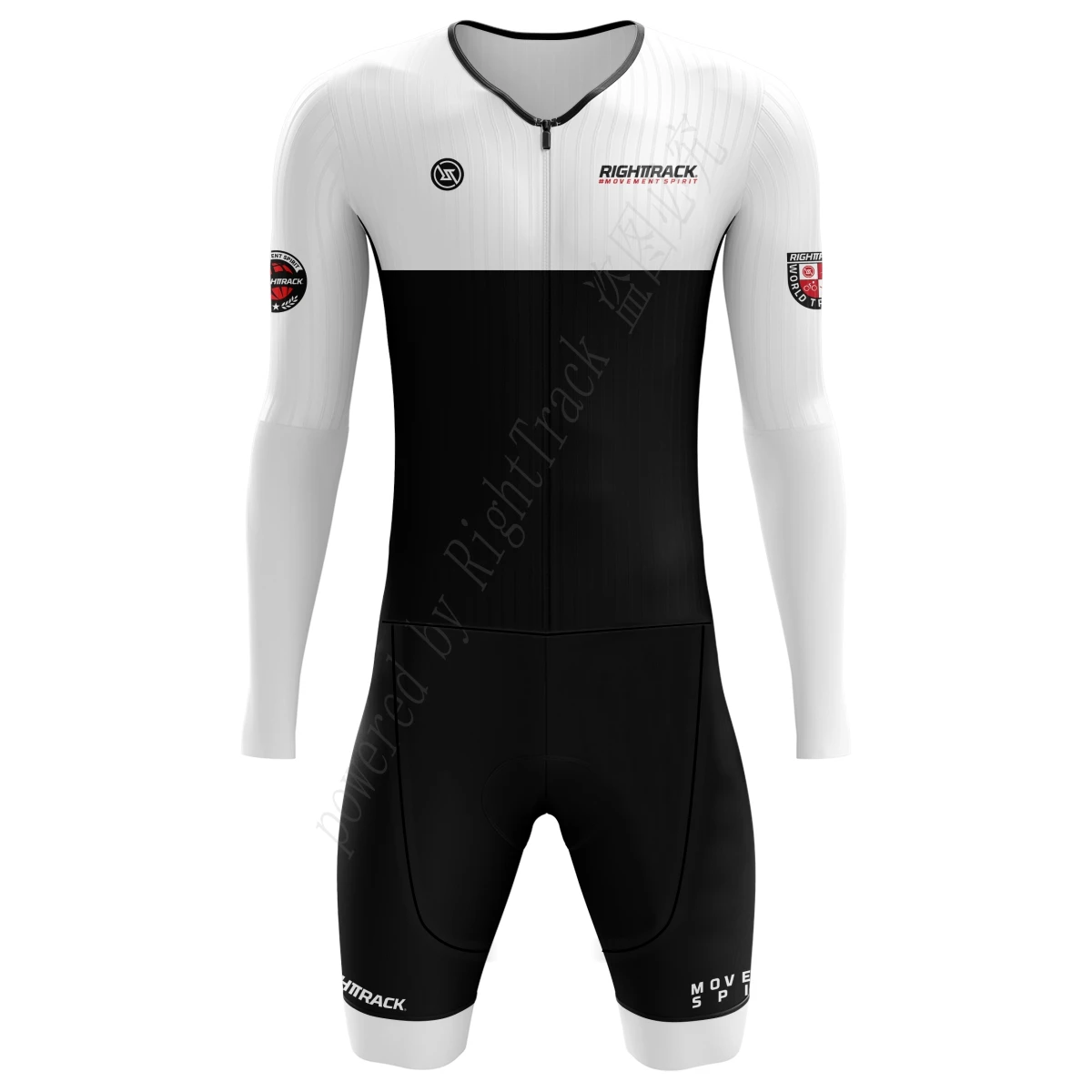 Hot RIGHTTRACK Men Triathlon Clothes Bike Professional Cycling Skinsuits  Swim and run Sets Jumpsuit Long sleeves Kits