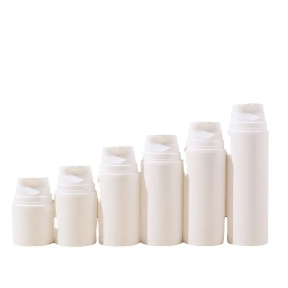 Nieuwe 30/50/80/100/120/150Ml Lege Cosmetische Fles Hervulbare Plastic Lotion Vacuümfles Witte Airless Pomp Emulsiefles