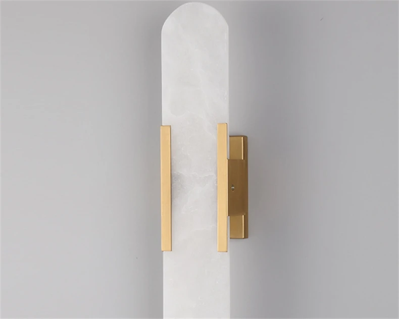 Nordic Modern High-End Marble Bedroom Bedside Lamps Living Room Wall Lighting Elegant Room Decor Marble Interior Wall Led Lights