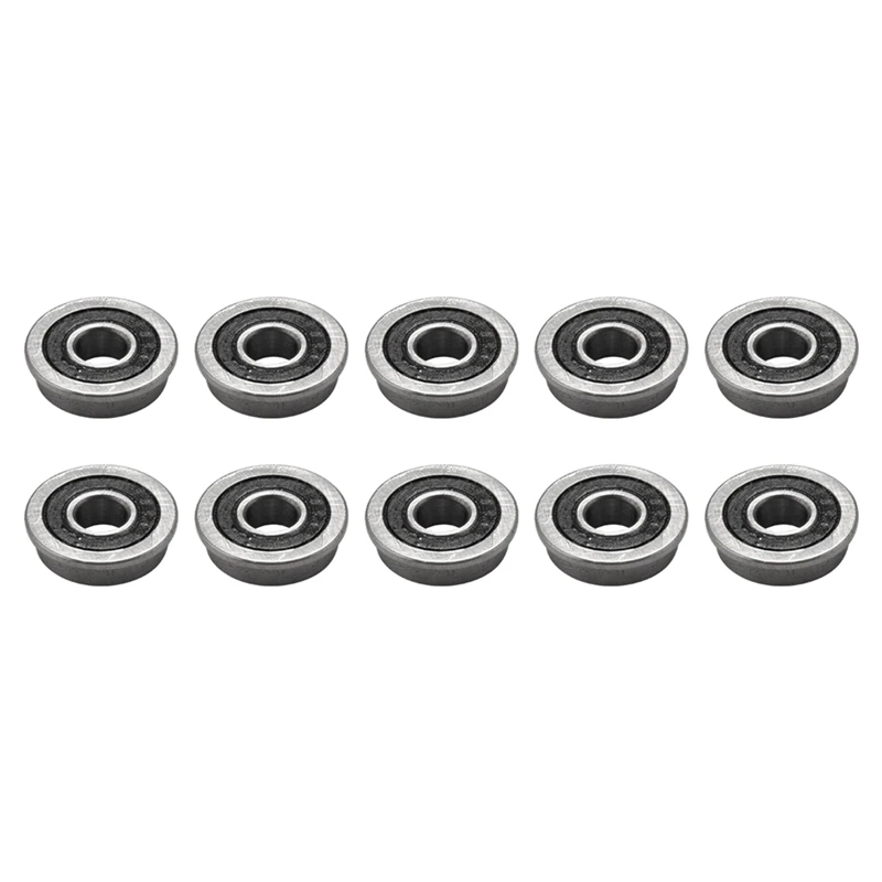 10Pcs F695-2RS Bearing 5X13x4mm Flanged Miniature Deep Groove Ball Bearings F695RS For VORON Mobius 2/3 3D Printer