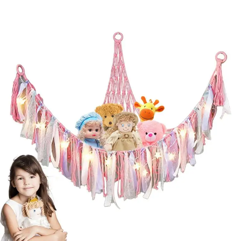 Hamac jouet en peluche pour enfants, filet de rangement pour animaux, ours en peluche, offre aux garçons ou aux filles le meilleur cadeau de