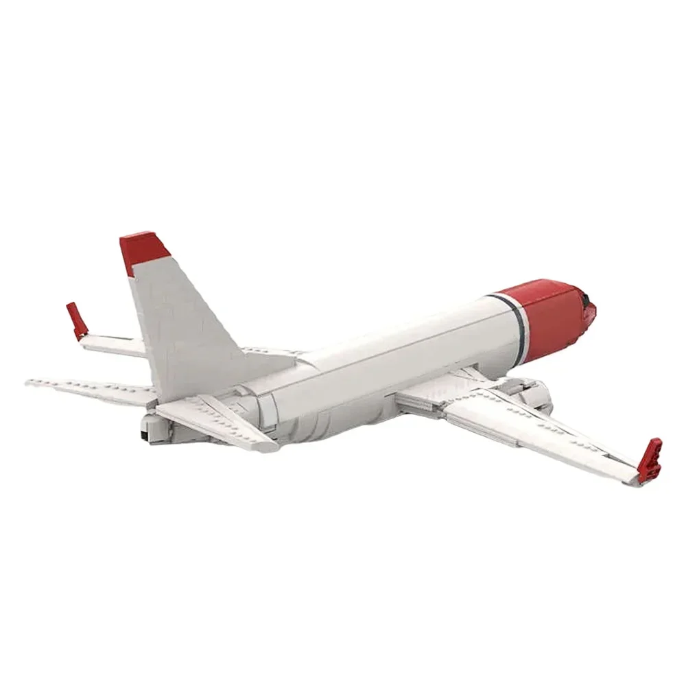 MOC-65055 norueguês 737-800 avião 1:51 escala modelo de alta tecnologia avião de passageiros aéreo bloco de construção conjunto diy crianças quebra-cabeça brinquedos presente