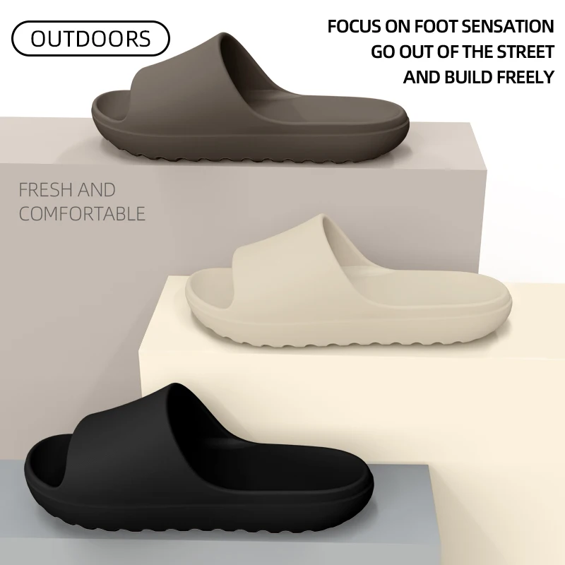 Men's Outdoor Fashion Slippers, Lightweight Non-Slip Soft Slippers, Suitable For Both Men And Women