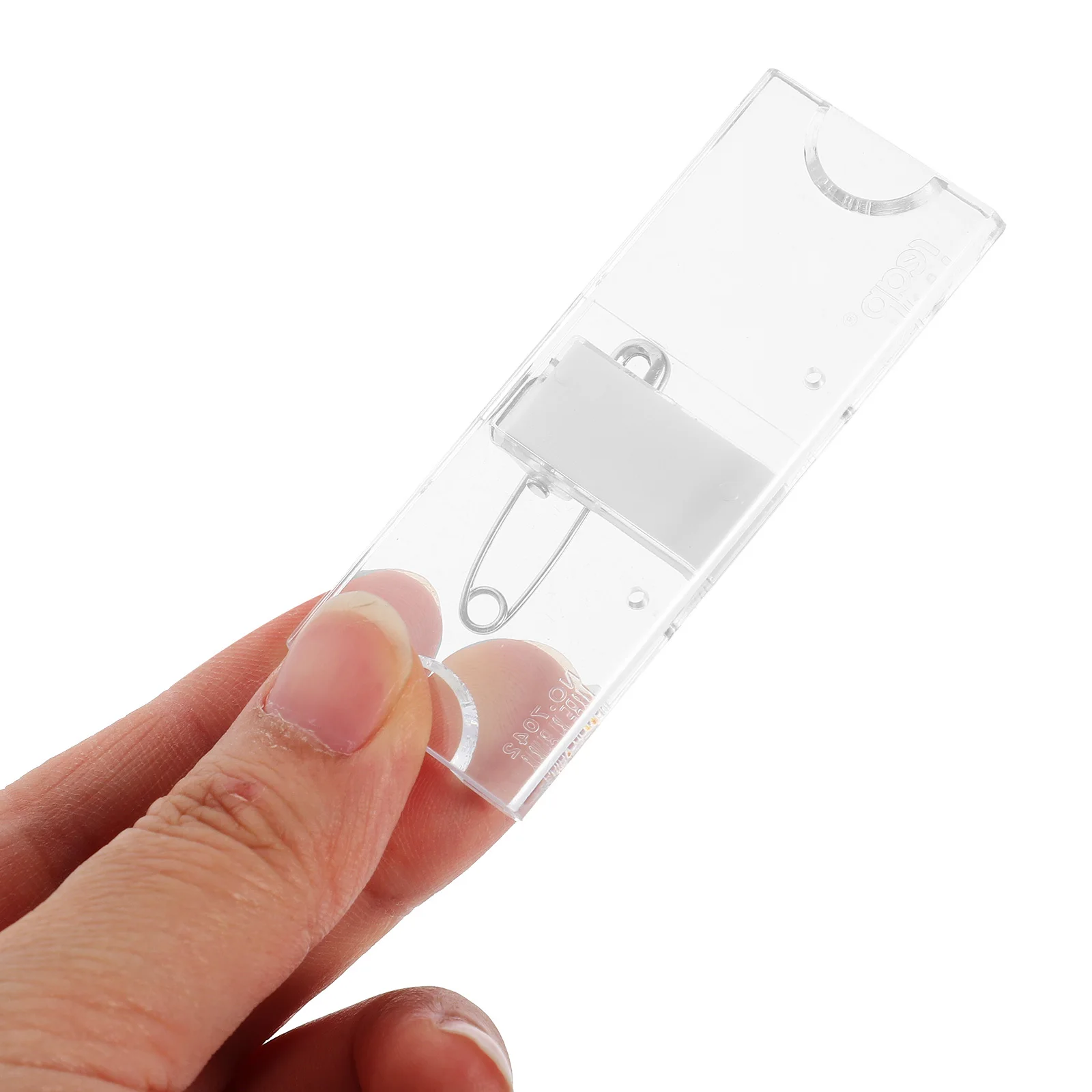 

10Pcs Acrylic Name Badge Holders Transparent Badge Clip Design Easy Attachment Conferences Trade Shows Office Use