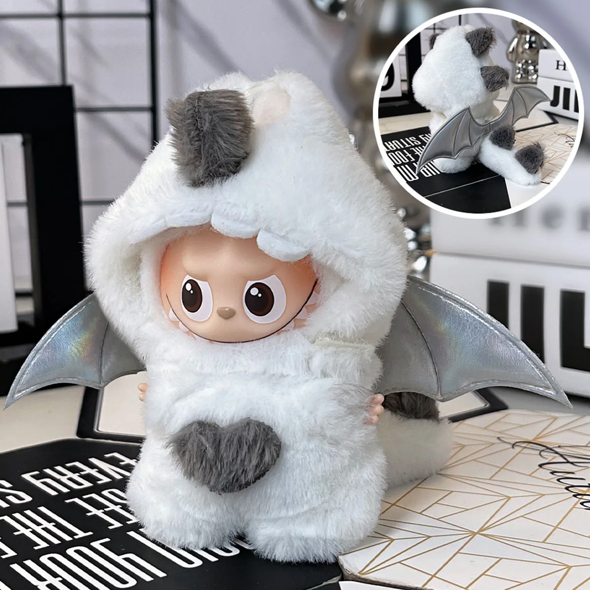 

[Без куклы] Плюшевая кукольная одежда для Mini Labubu 4,0 Pin For Love Series Мини-кукольная одежда Плюшевый наряд Модные аксессуары Подарки
