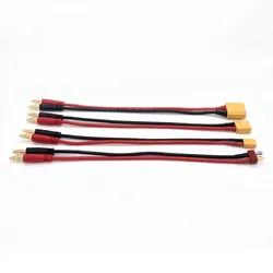 YSIDO 22CM XT30 XT60 XT90 T Wtyczka ładująca do 4,0 mm wtyczek bananowych Kabel ładujący Silikonowy przewód 14AWG do ładowarki B6 Akumulator Lipo