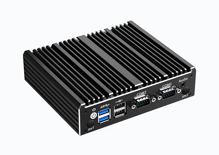 Intel Celeron Fanless Industrial IoT Mini PC N2840 N2930 J1900 2x COM RS232 RS485 2x Gigabit Ethernet Support WiFi 3G 4G SIM