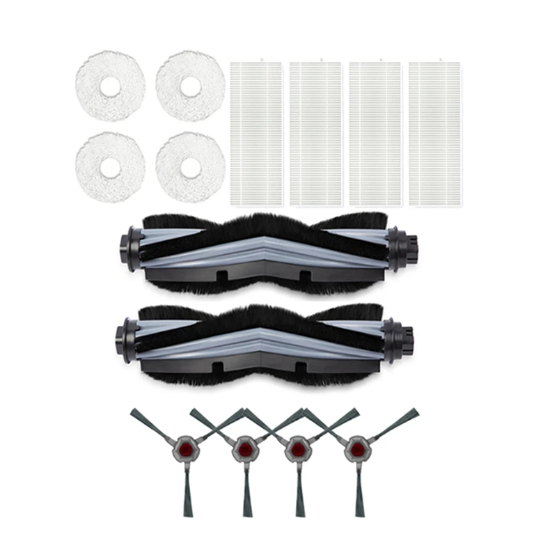 【ยอดนิยม】 1 ชุดสําหรับ Yeedi Mop Station หุ่นยนต์ทําความสะอาดตัวเองเปลี่ยนแปรงด้านข้างแปรงหลักกรองฝุ่นกล่อง Mop ทําความสะอาด Pad