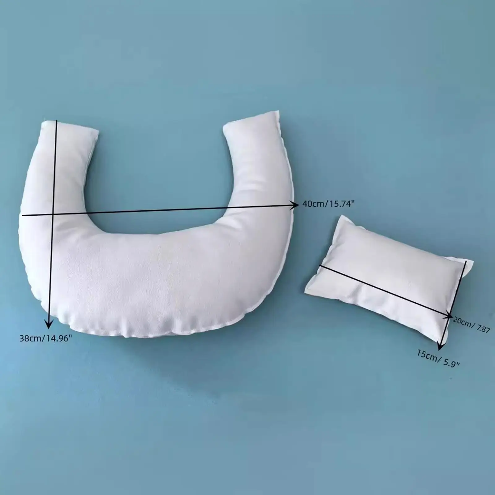 사진 촬영용 아기 베개 2개 전문가용 가정용 부드러운 성형 베개