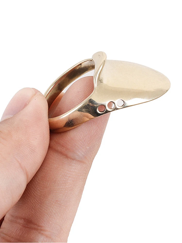 1 шт. латунное защитное кольцо для большого пальца для стрельбы из лука, легкий спортивный изогнутый лук, стрела, триггер, украшение для рук на палец