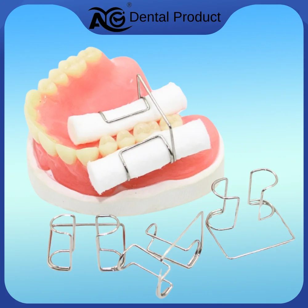 

AG 4pcs/box Dental Orthodontic Cotton Roll Clip Stainless Steel Autoclavable Cotton Roll Holder Dentistry Tools Dentist SupplieS