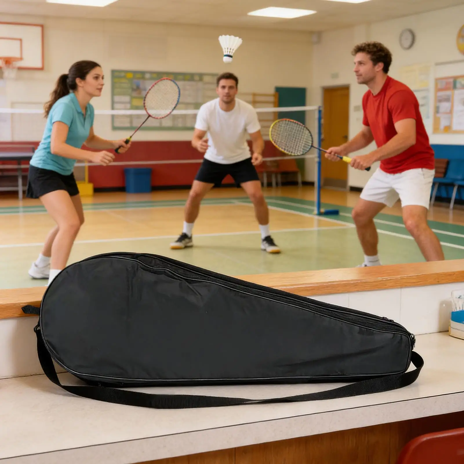 

Теннисная сумка, водонепроницаемый чехол с плечевым ремнем, чехол для ракетки, сумка для бадминтона, для мужчин и женщин, спортсменов, молодежи, для путешествий на открытом воздухе
