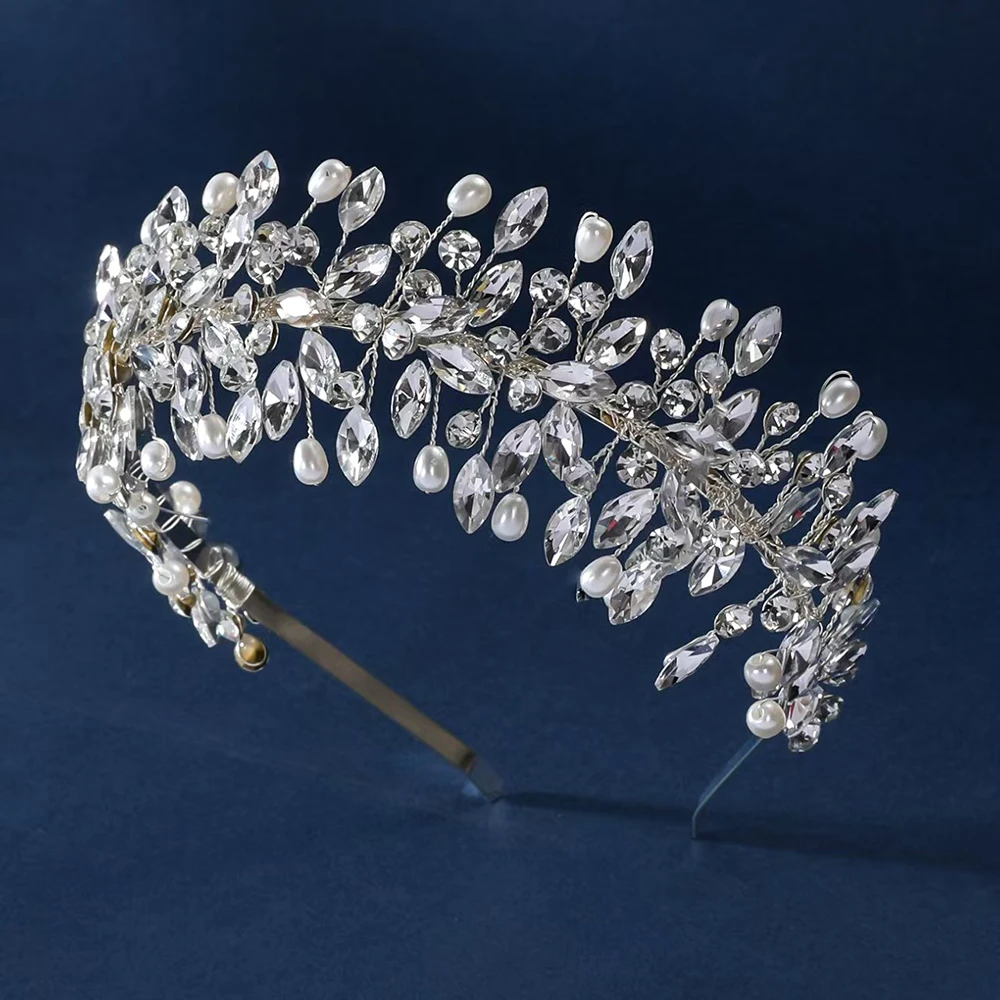 Headband Headdress Shining Rhinestone Bride Headdress Bridesmaid Party Women Ball Accessories