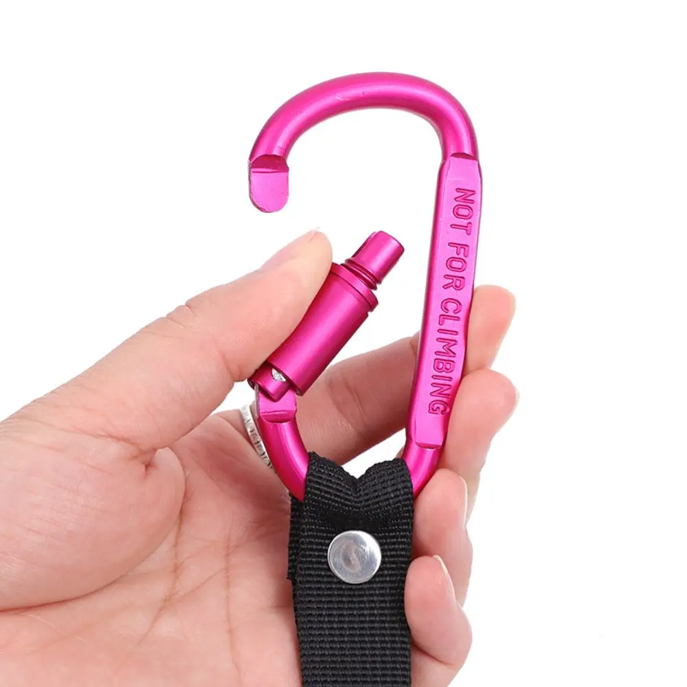 Alloy Multifunctional Carabiner D Shaped with Straps Punch-Free Carabiner U Shaped Universal Motorcycle Electric Scooter Hook