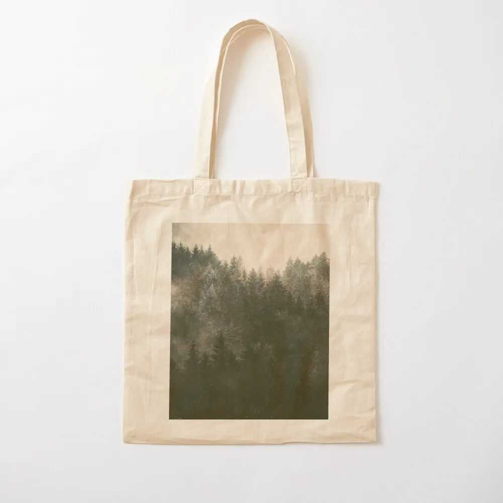 Asleep // Out Of Nowhere Wilderness Cascadia Trees Fairytale Forest Covered In Magic Fog Tote Bag