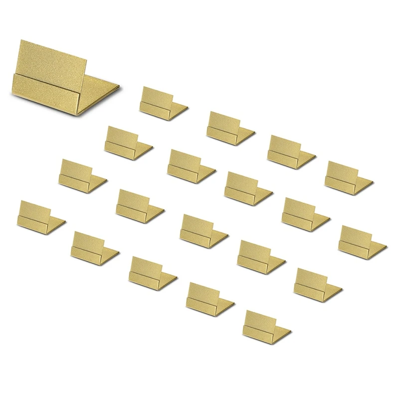 

Gold Table Number Holders,20 Pack Metal Place Card Stands & Picture Holders - Ideal For Weddingsand Parties-A021
