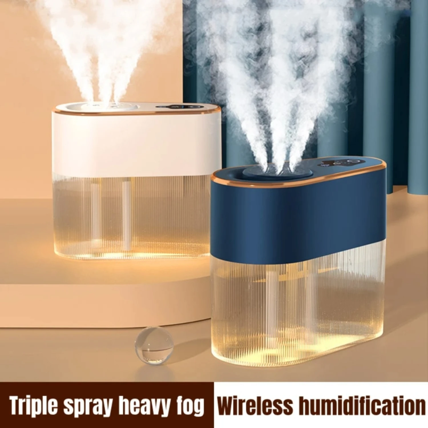 

New Effective Humidification Household Humidifier with Three Spray Modes for Maximum Fog Volume - Ideal for Desktop, Bedroom, Ai